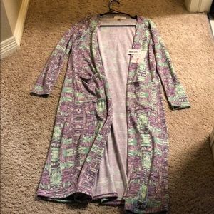 Lularoe Small Sarah- Mint & Purple NWT